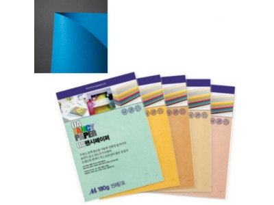 OA팬시페이퍼A4 180g R20 푸른색 15매 두성