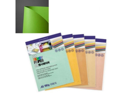 OA팬시페이퍼A4 180g R15 연두색 15매 두성