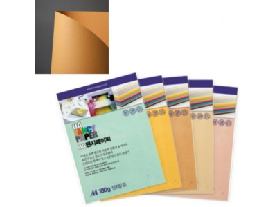 OA팬시페이퍼A4 180g R09 연한황토색 15매 두성