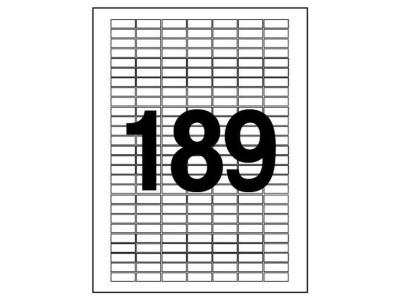 분류표기용 라벨(LQ-3189 20매 189칸 폼텍)