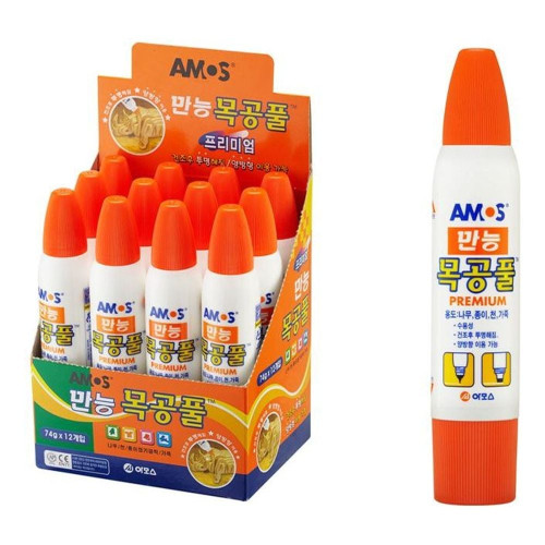 아모스만능목공풀 74g 12개 - 42805