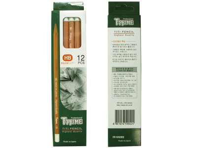 티프라임 미술연필 HB 12자루(티티) - 45866