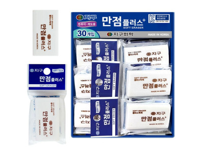 지구화학 만점 플러스 지우개 500 (30개입) 1박스