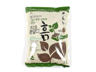 초록스타 분갈이흙 배양토 텃밭 마사토혼합 화분흙 3L