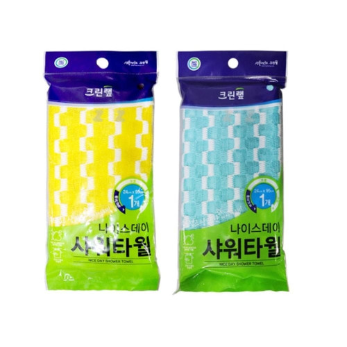 나이스데이 샤워타올 거품 목욕 용품 샤워 타월 1p