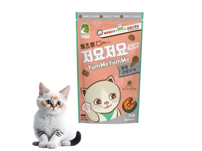 고양이 간식 캐츠랑 저요저요 구강건강 연어맛 150g
