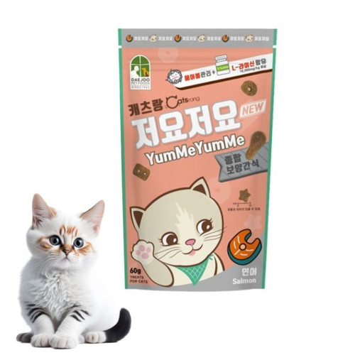 고양이 간식 캐츠랑 저요저요 구강건강 연어맛 150g