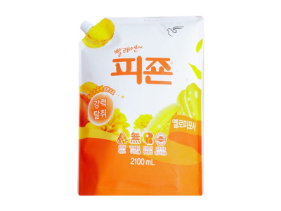 피죤 섬유유연제 2100ml 리필 옐로미모사
