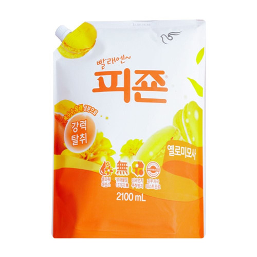 피죤 섬유유연제 2100ml 리필 옐로미모사