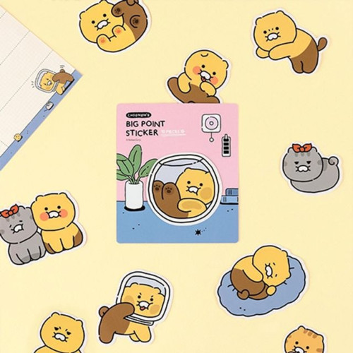 카카오프렌즈 춘식이 오디너리 빅 포인트 스티커세트