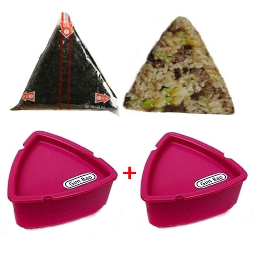 뉴 삼각김밥틀 2개 김밥케이스 김밥모양틀 주먹밥틀