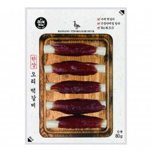 바우와우 한상떡갈비 오리 80g