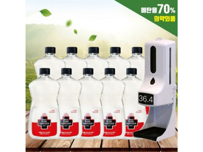 10개 리필 에탄올70 스프레이 의약외품 1000ml 손소독