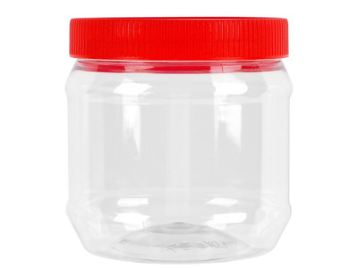 디디샵 젓갈 장아찌 원형 PET 밀폐 용기 1L