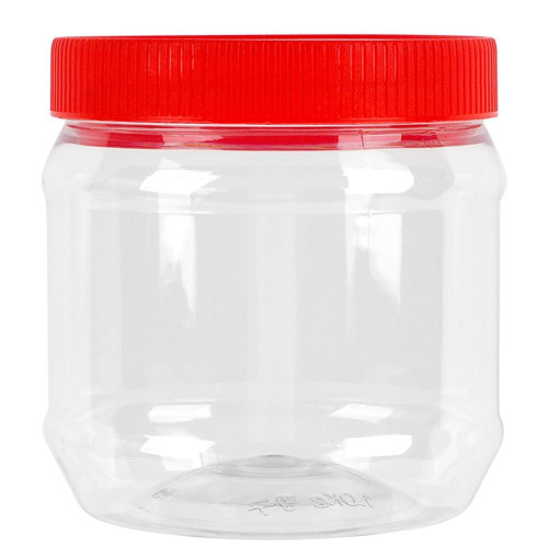디디샵 젓갈 장아찌 원형 PET 밀폐 용기 1L