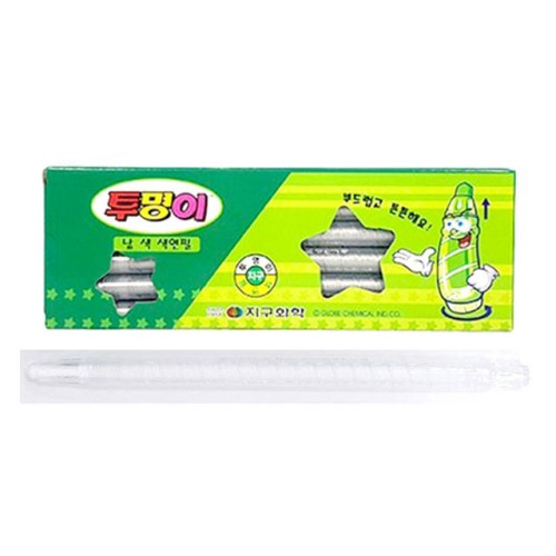지구 투명이 낱색 색연필 채점펜 (흰색 12자루)