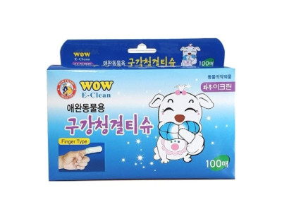 와우 이크린 구강 청결티슈 100매