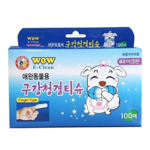 와우 이크린 구강 청결티슈 100매