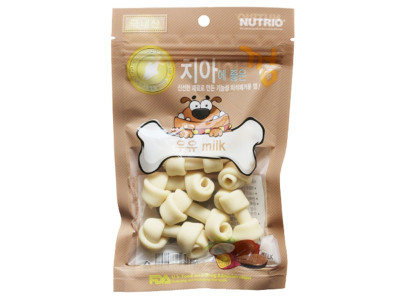 강아지 덴탈껌 우유 80g 1P 반려견 애견 치아 간식