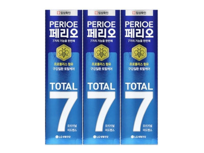 페리오 토탈7 오리지널 치약 140g 3P