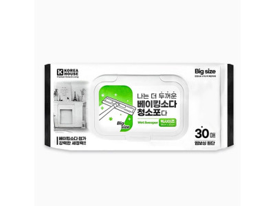 더 두꺼운 베이킹소다 청소포 대형 캡 30매