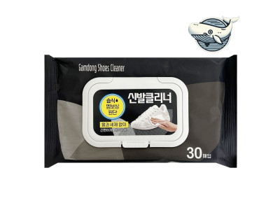 운동화 청소 물티슈 30매 얼룩제거 신발 세척