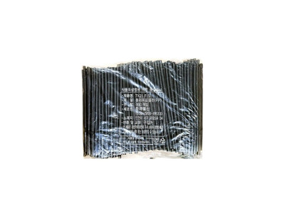 일회용 자바라 스트로우 검정색 7x210mm 400개입