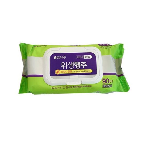 맑은하루 위생행주 캡형 90매