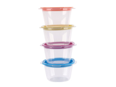 국산 전자레인지용 냉동 밥 보관 소분 용기 4P