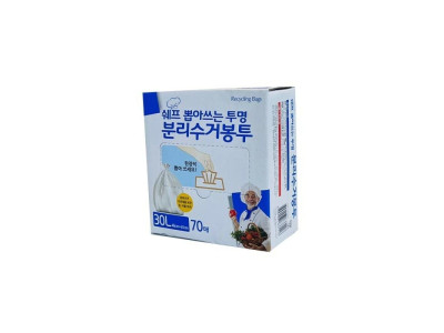 쉐프 뽑아쓰는 투명분리수거봉투 30L 70매 48x65cm