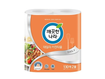 깨끗한나라)데일리키친타올(130매x2롤)