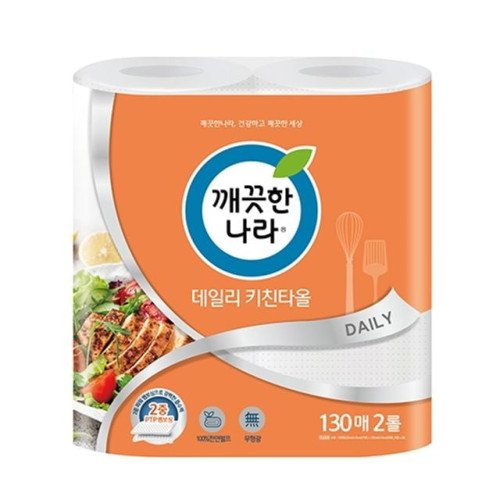 깨끗한나라)데일리키친타올(130매x2롤)