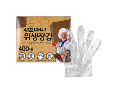 디디샵 위생 비닐 쉐프 장갑 400매입