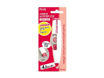 플러스 수정테이프 4.2mm 레드 본체