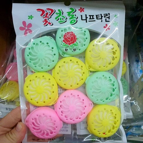 꽃초롱 나프타린(9p) 나프탈렌 좀약 방충제 의류용