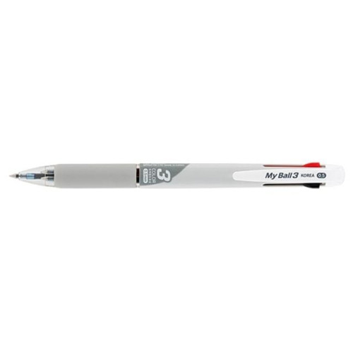 마이펜 마이볼 3색볼펜 그레이 0.5mm