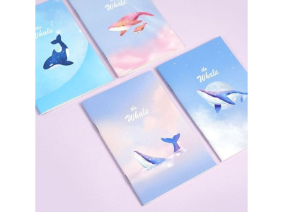 핑크풋 고래 핸디수첩 미니노트