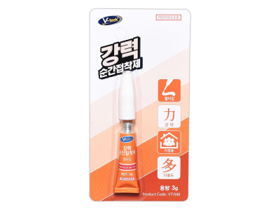 브이텍 강력 순간 접.착제 젤타입 3g VT-048
