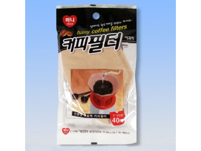 하니 커피필터 여과지 2-5인 40매