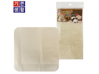 국산 천연(삼베 보자기)중 35x35 면주머니 면보 찜판