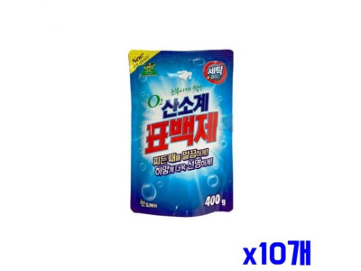 찌든때 말끔하게 산소계 표백제 400g x10개 흰빨래