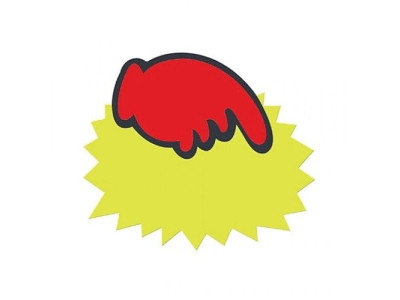 아트사인)쇼카드(톱니손/공백)대 P3006 POP showcard