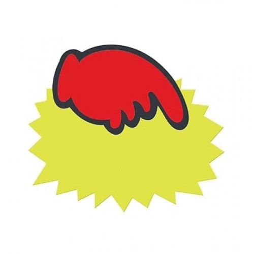아트사인)쇼카드(톱니손/공백)대 P3006 POP showcard