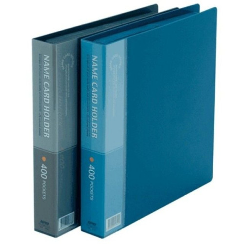 대흥 N400 발포PP 명함첩 400명 청색 화일 명함첩.