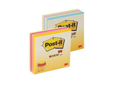 큐브포스트잇 메모 점착메모지(76x76mm) 3M 파스텔