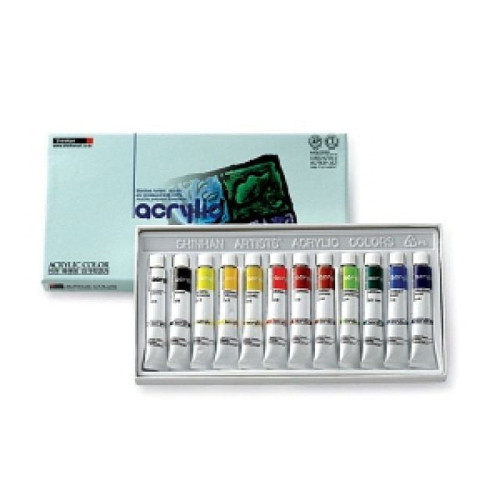 신한아크릴물감(7.5ml-12색)