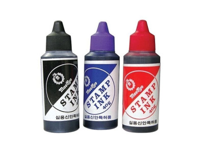 매표 스탬프잉크 흑색 40g12개 BOX