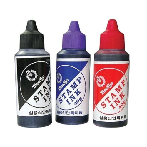 매표 스탬프잉크 흑색 40g12개 BOX