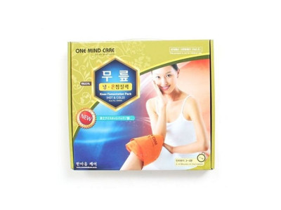 무릎 냉온 찜질팩 벨트형 황토성분 함유 전자렌지