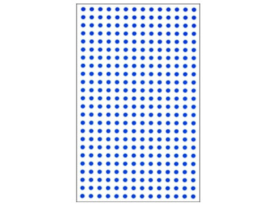 원형스티커 분류라벨 지름3mm 6매입 청색 333B